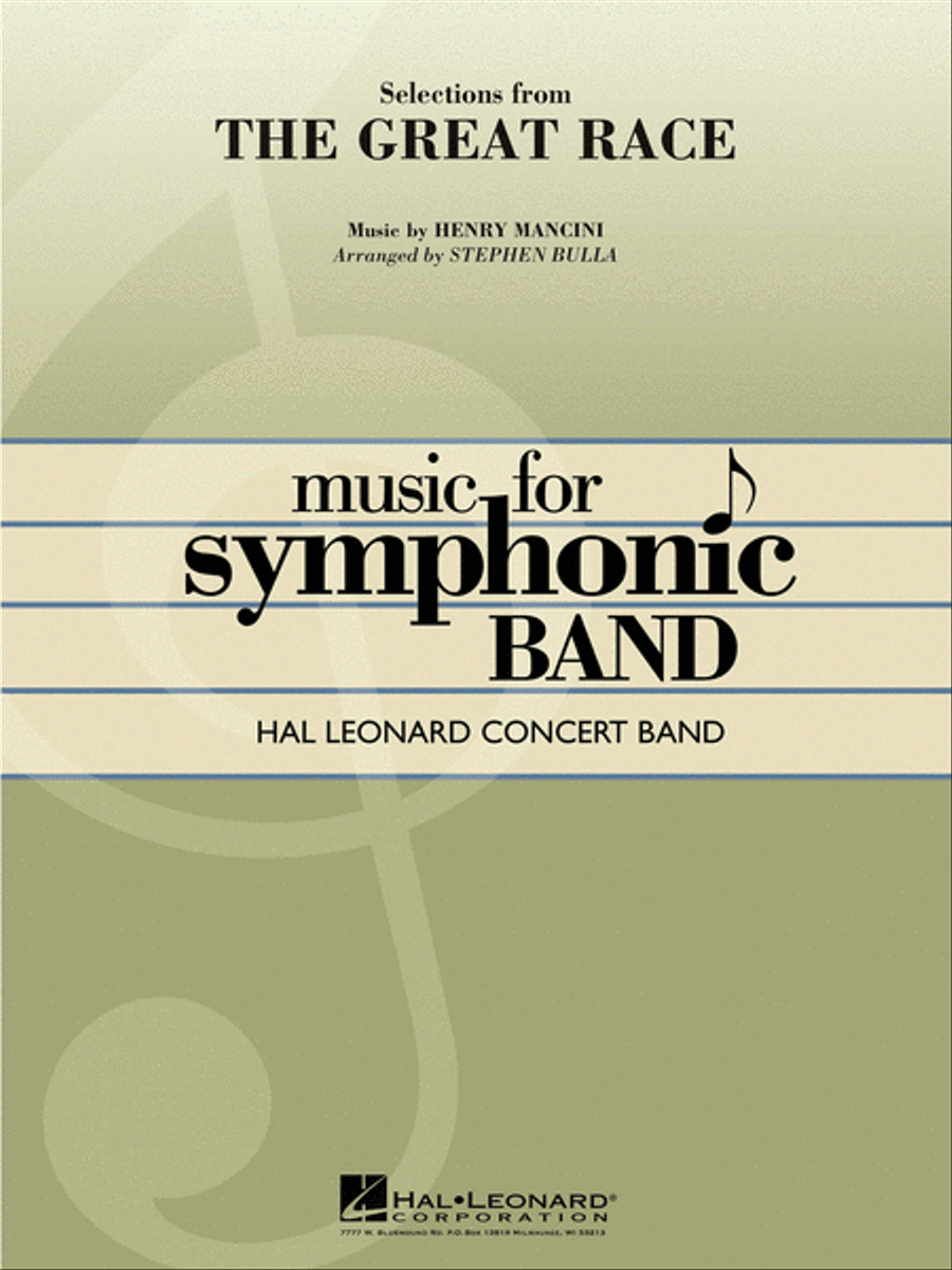 Selections from The Great Race Concert Band scores gallery preview page 1
