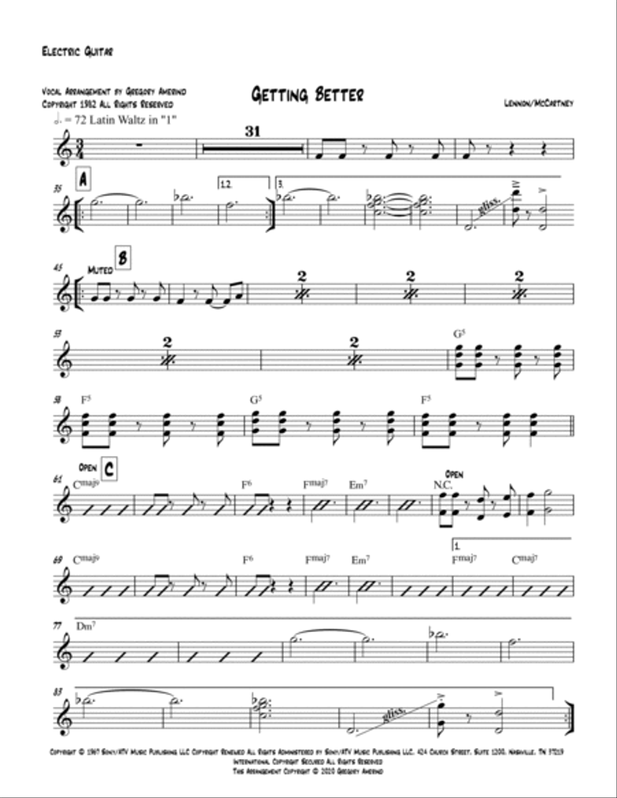 Getting Better Jazz Ensemble scores gallery preview page 6