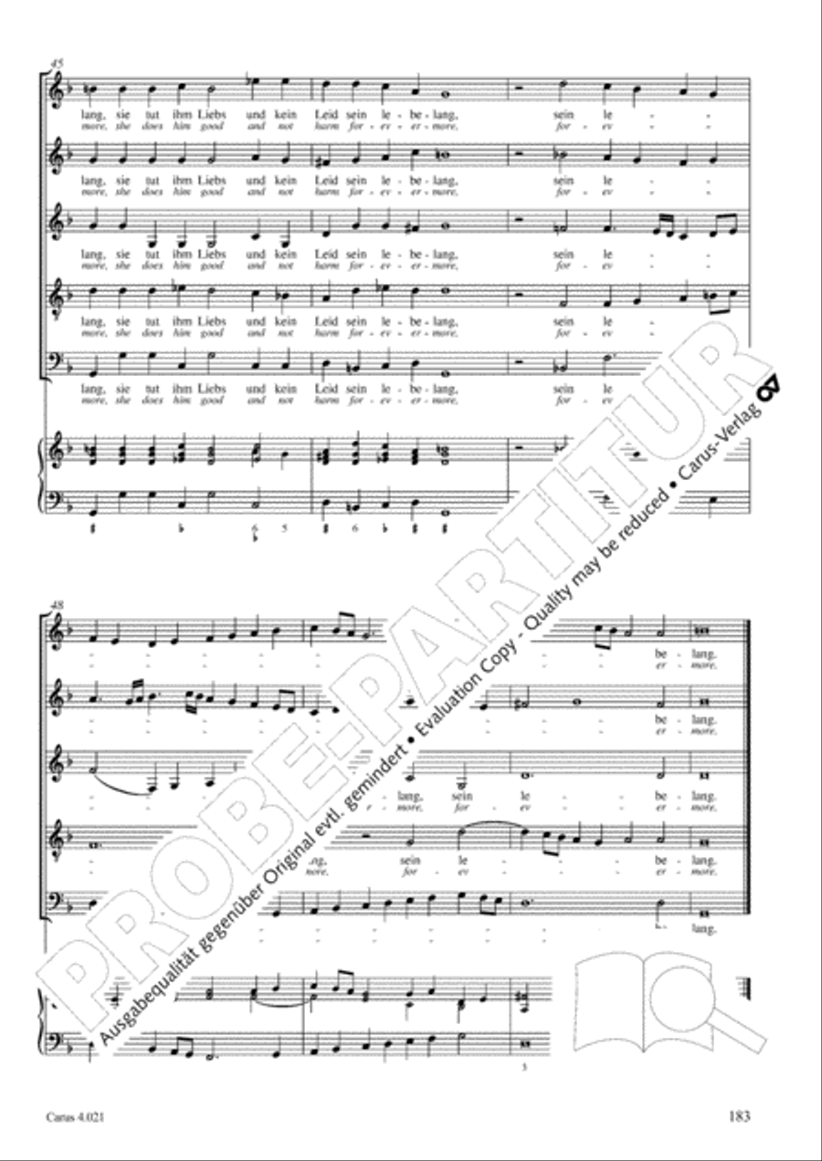 Schein: Israelsbrunnlein. Fontana d'Israel. Complete edition Choir scores gallery preview page 190