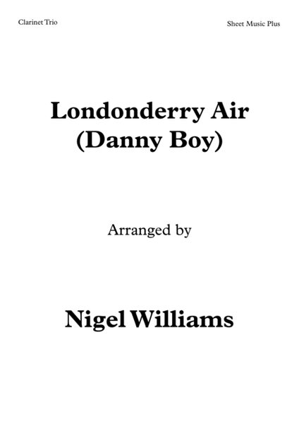 Londonderry Air (Danny Boy), for Clarinet Trio image number null