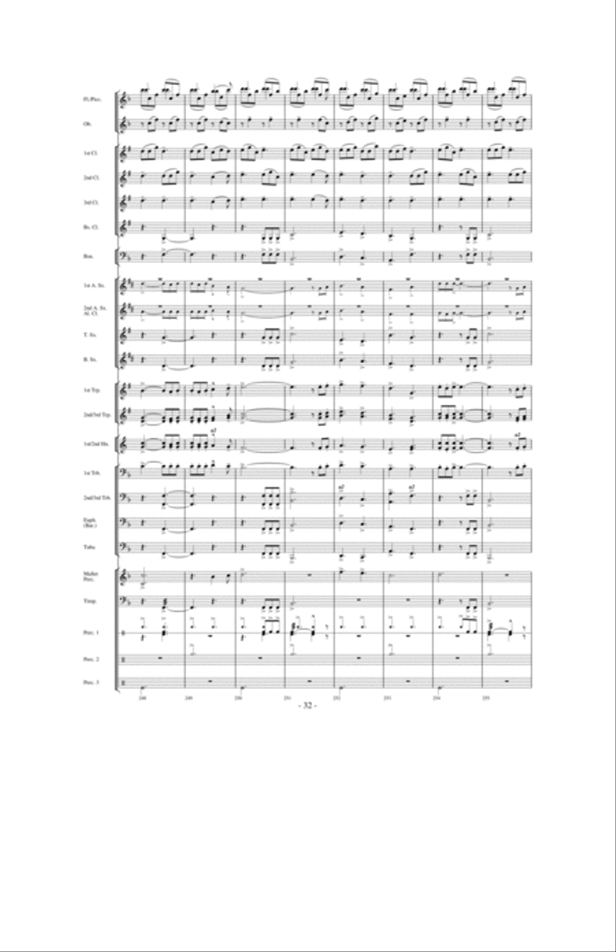 Dragons Fly on the Winds of Time Concert Band scores gallery preview page 31