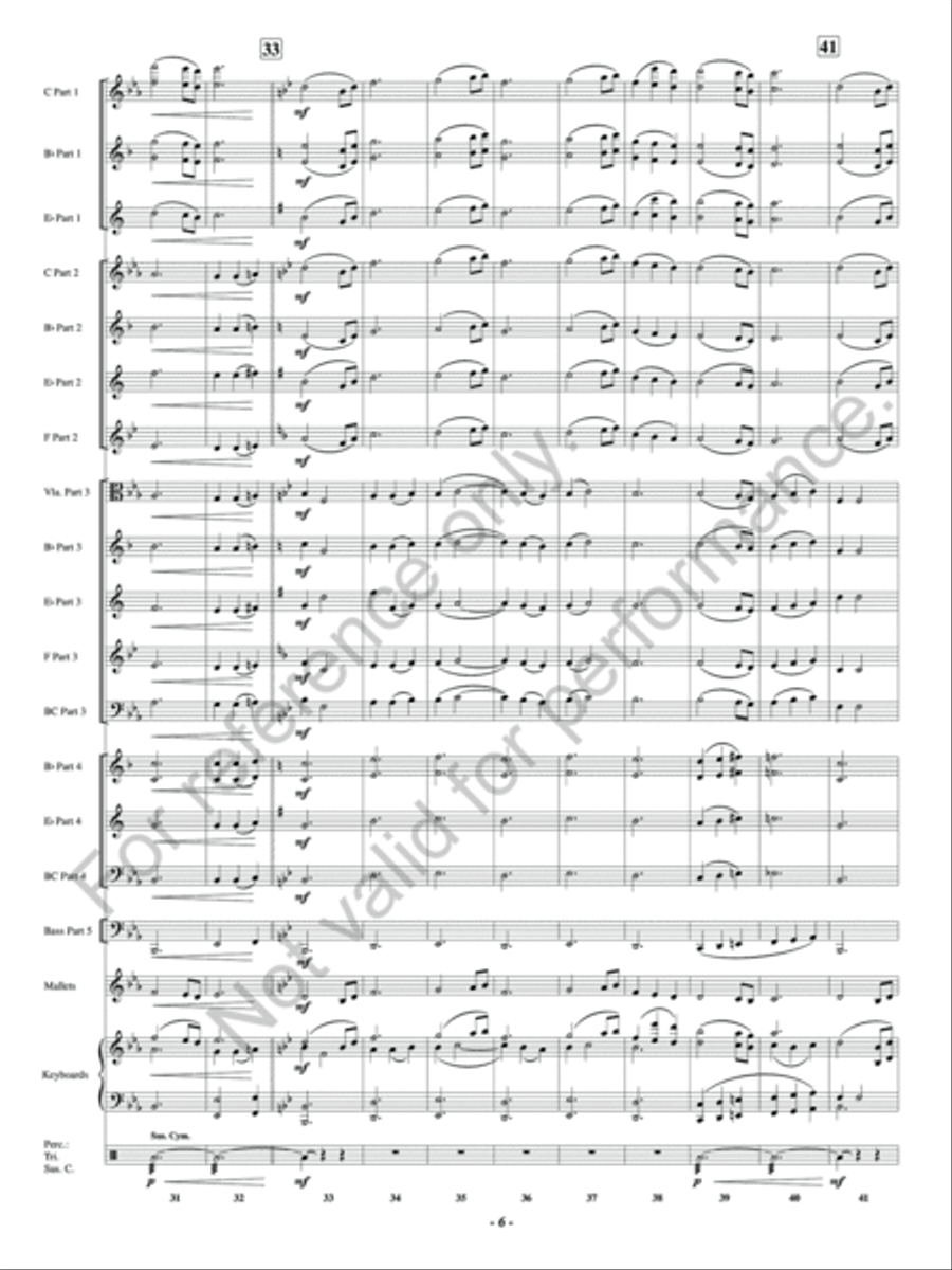 A Song For Friends Concert Band scores gallery preview page 7
