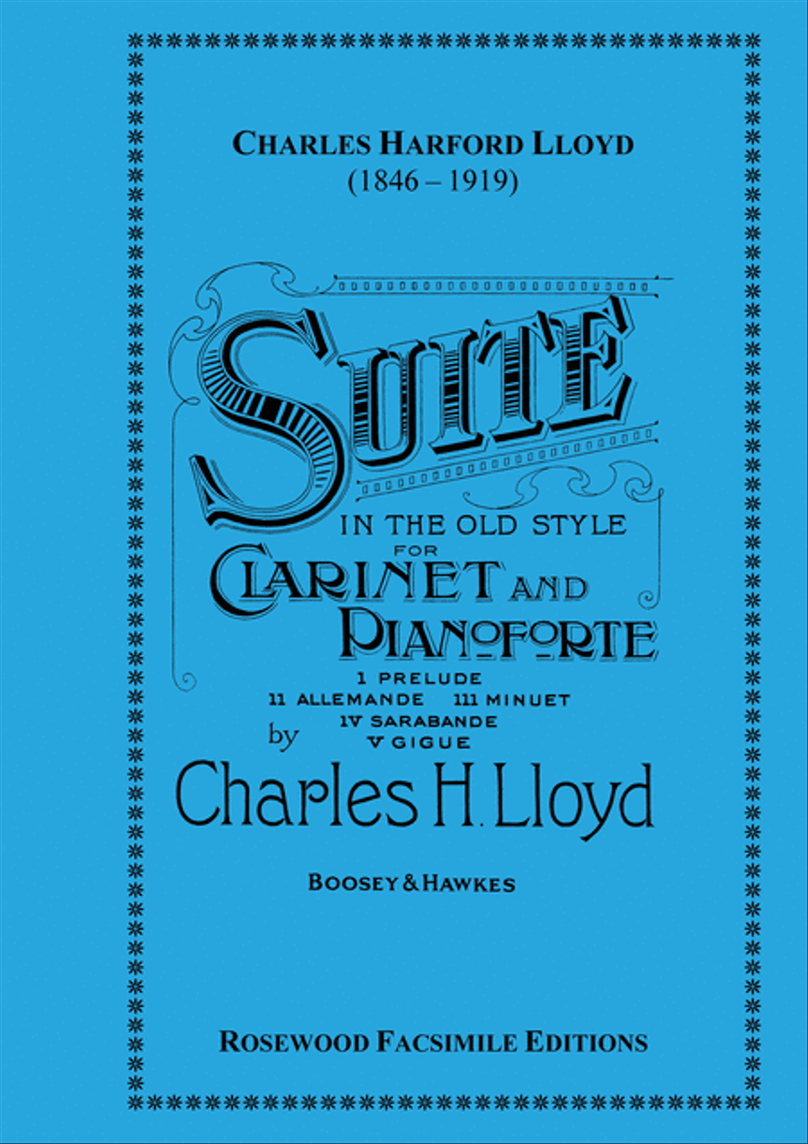 Suite in the Old Style Clarinet Solo scores gallery preview page 1