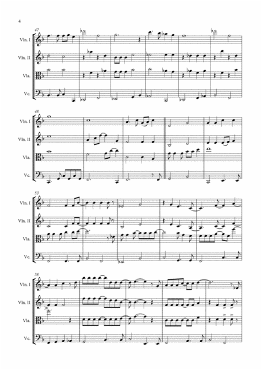 Goodbye Yellow Brick Road String Quartet scores gallery preview page 4