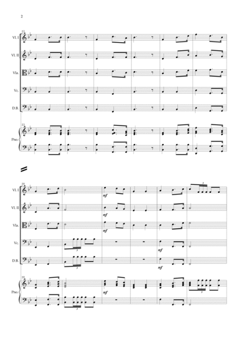 Wedding March (Wagner) Strings Quintet Piano image number null