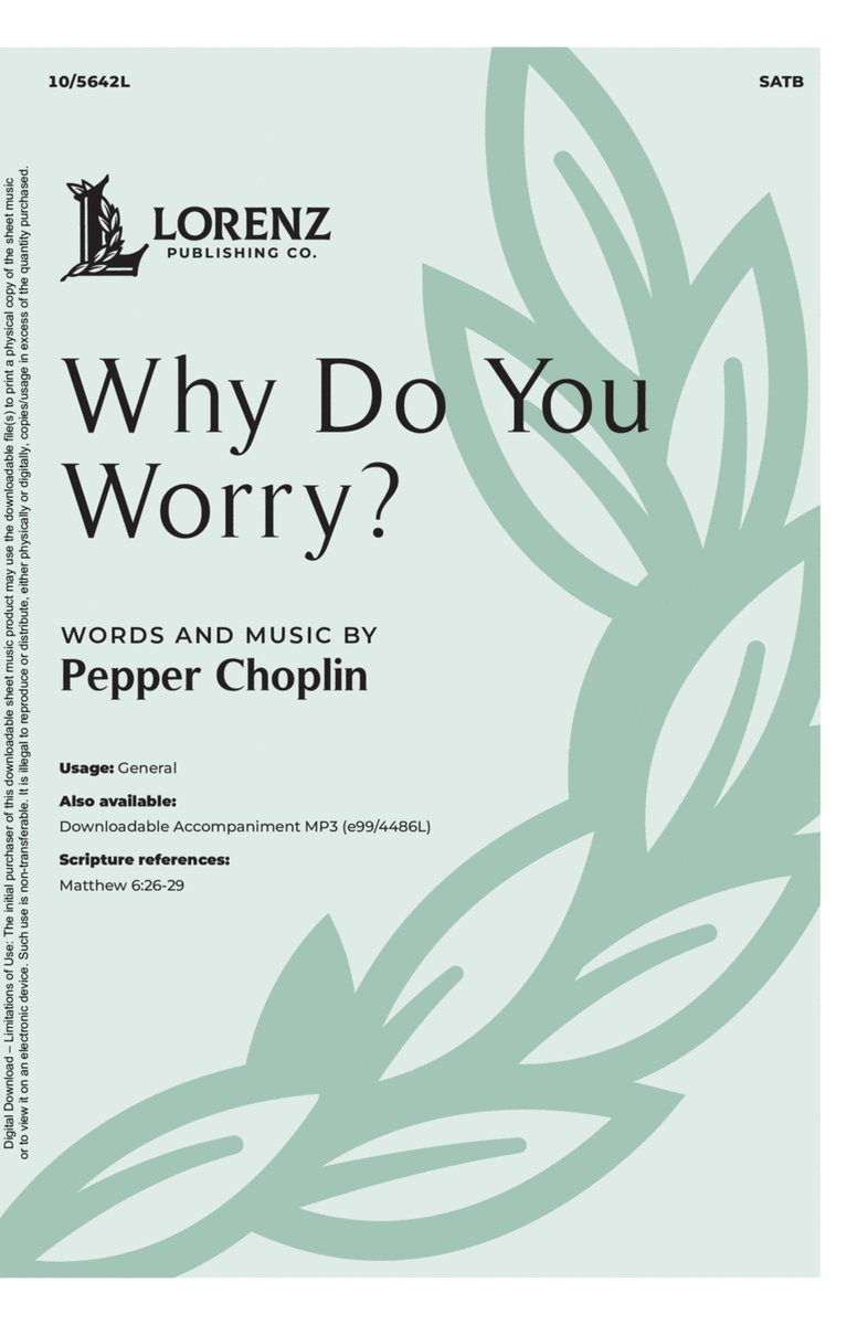 Why Do You Worry?