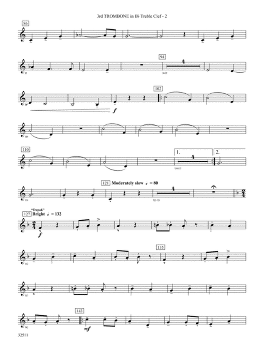 Scenes from The Nutcracker: (wp) 3rd B-flat Trombone T.C.
