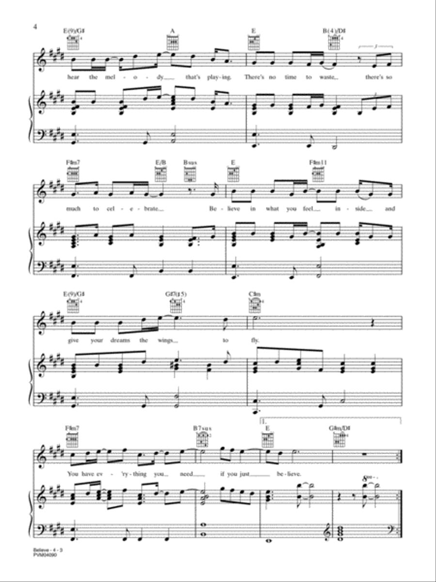 Believe Small Ensemble scores gallery preview page 3