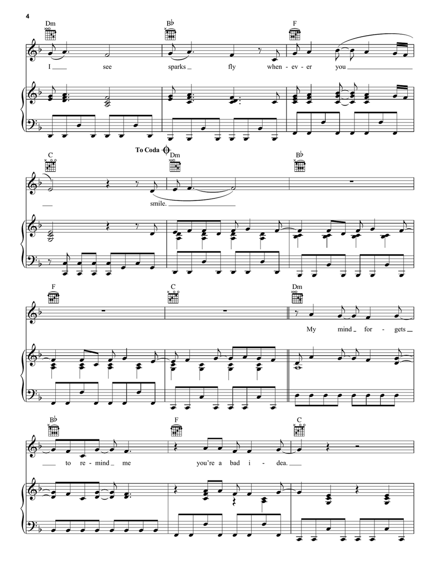 Sparks Fly Acoustic Guitar scores gallery preview page 4