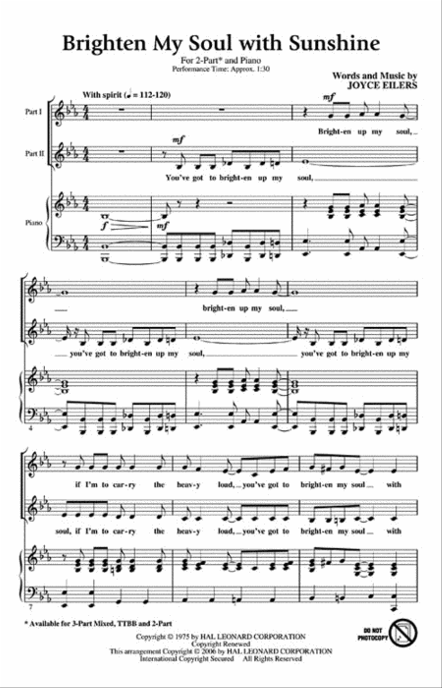 <br>Sheet music extract
