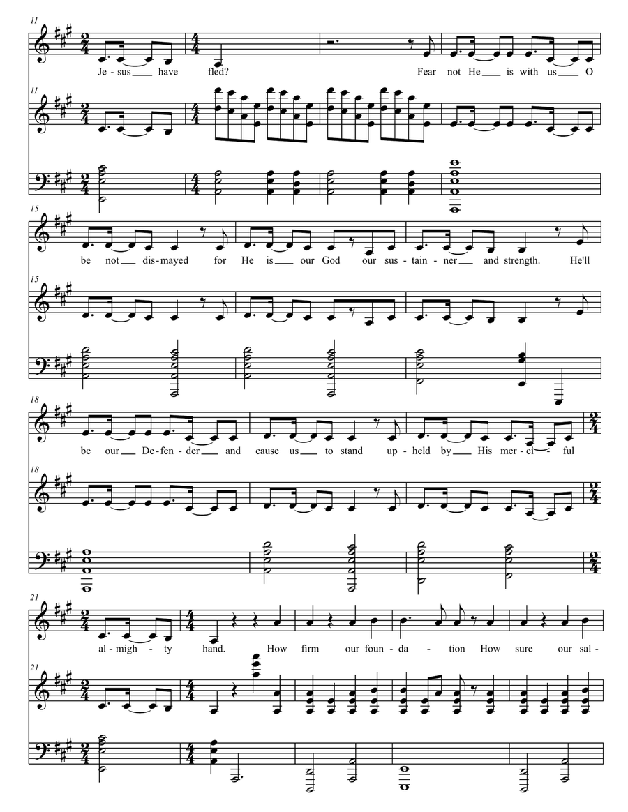 Jesus, Firm Foundation Choir scores gallery preview page 2