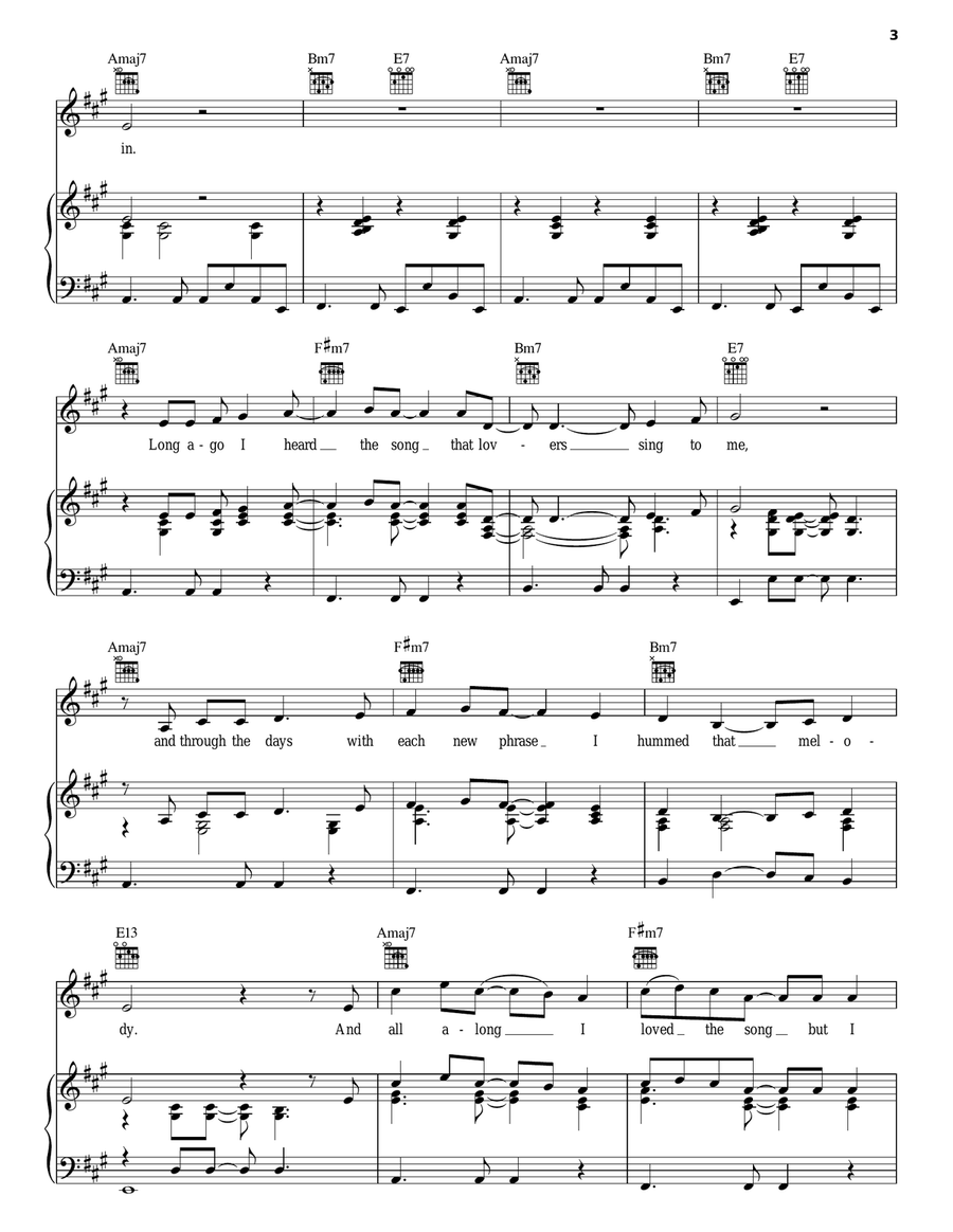 Birthday Song Piano, Vocal, Guitar scores gallery preview page 3