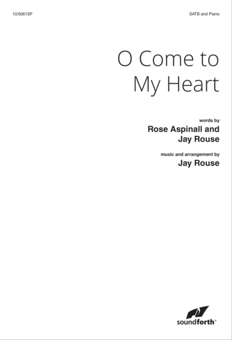 O Come to My Heart O Come to My Heart 4-Part scores gallery preview page 1