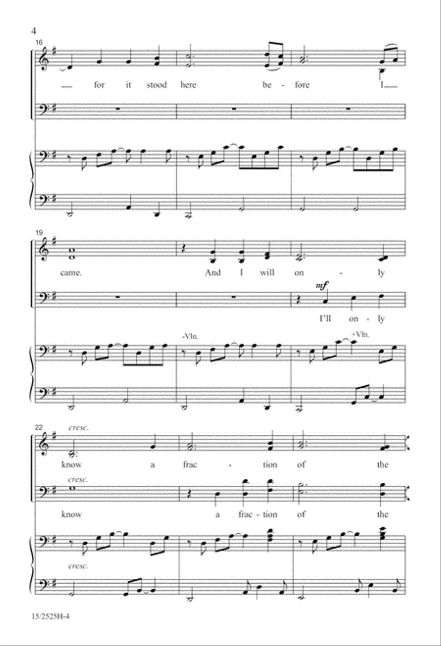 I Will Tread Lightly 4-Part scores gallery preview page 4