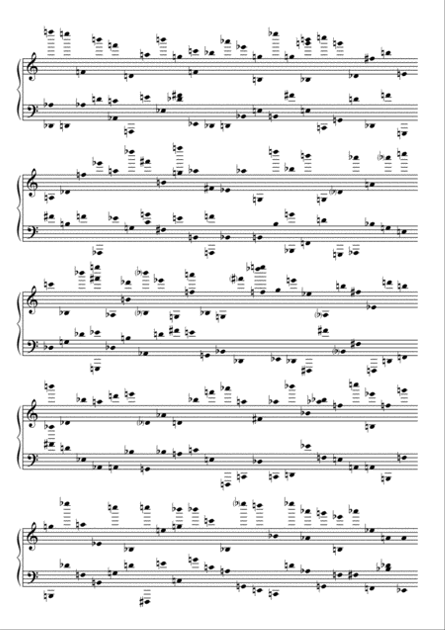 Nocturnal Exercise for piano and electronics Piano Method scores gallery preview page 2