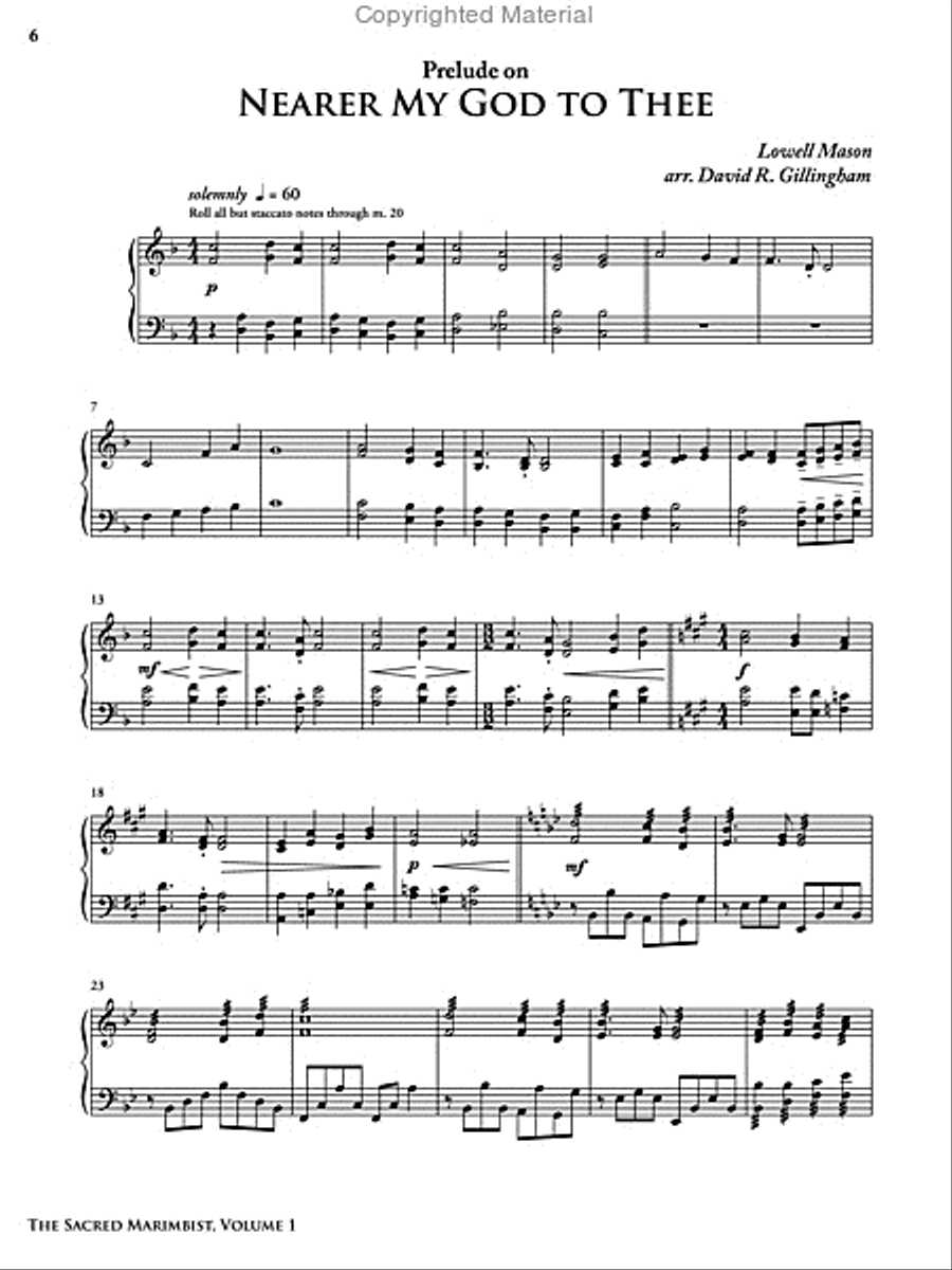 Sacred Marimbist, The (Volume 1) Percussion Ensemble scores gallery preview page 3