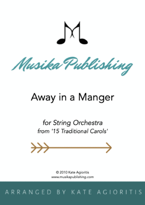 Book cover for Away in a Manger - String Orchestra