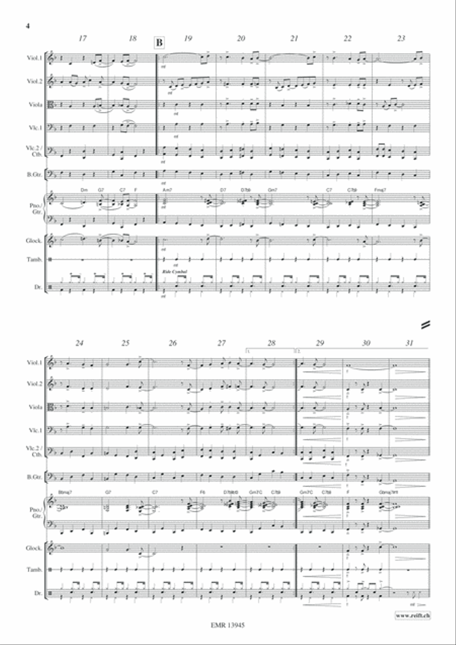 Christmas Glory String Quintet scores gallery preview page 5