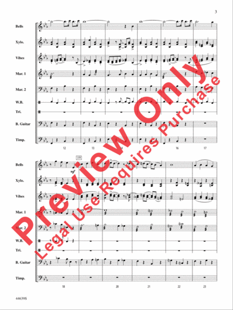 The Syncopated Clock Percussion Ensemble scores gallery preview page 4