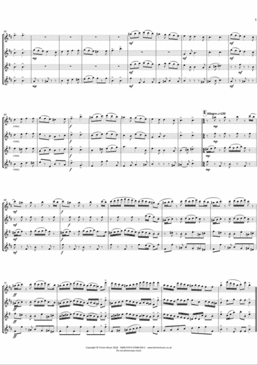 Two Turkish Dances Flute scores gallery preview page 5