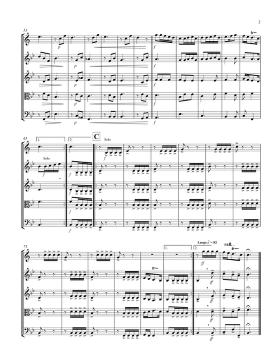 Allegro (from "Sonata for Trumpet") (Bb) (String Quartet - 2 Violins, 1 Viola, 1 Cello with Trumpet image number null