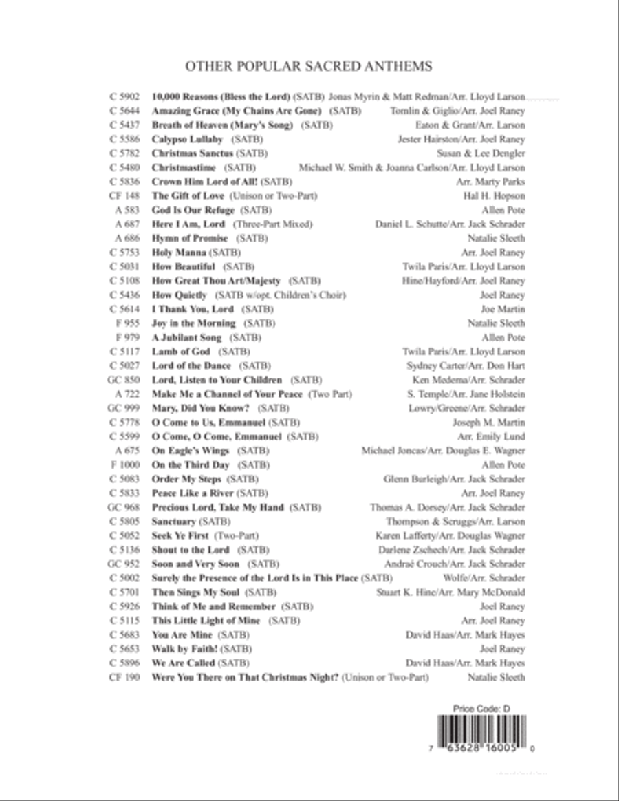 Come to Jesus (Untitled Hymn) 3-Part scores gallery preview page 13