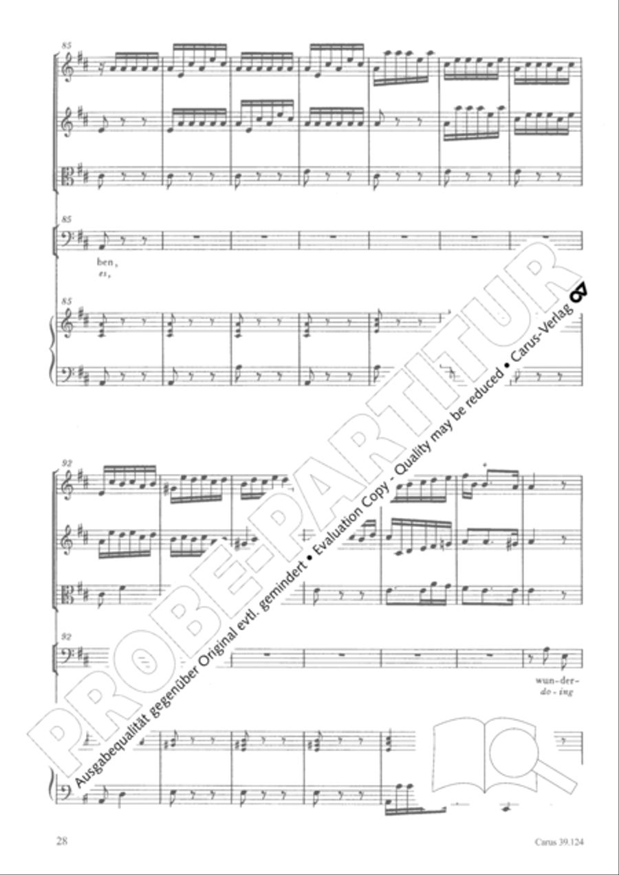 Sing to the Lord a new song (Singet dem Herrn ein neues Lied) 4-Part scores gallery preview page 29