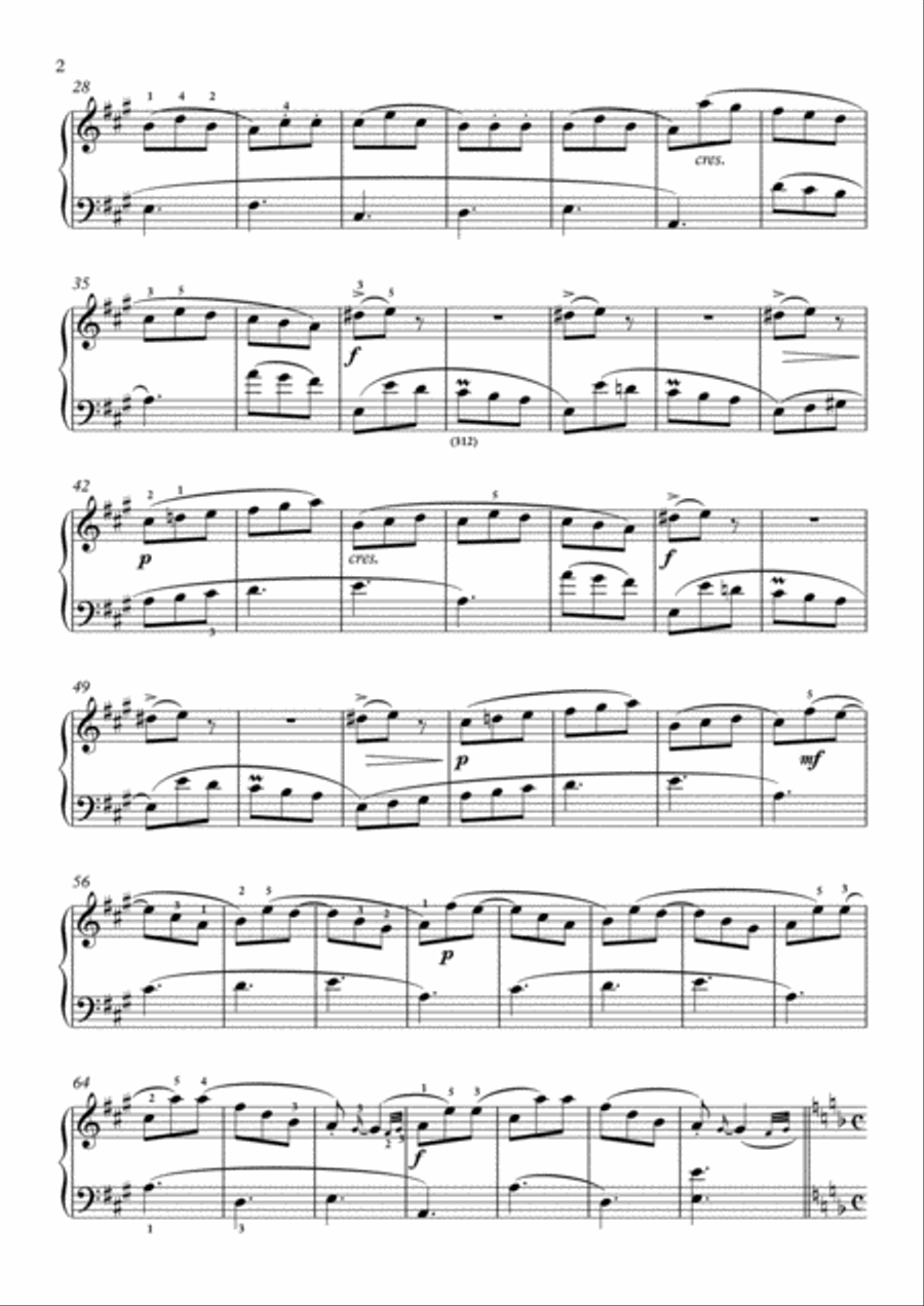Scarlatti-Sonata in d-minor L.163 K.176(piano) Piano Solo scores gallery preview page 3