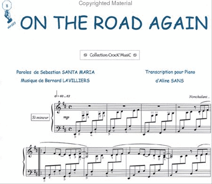 On the road again (Collection CrocK'MusiC) Piano Solo scores gallery preview page 2