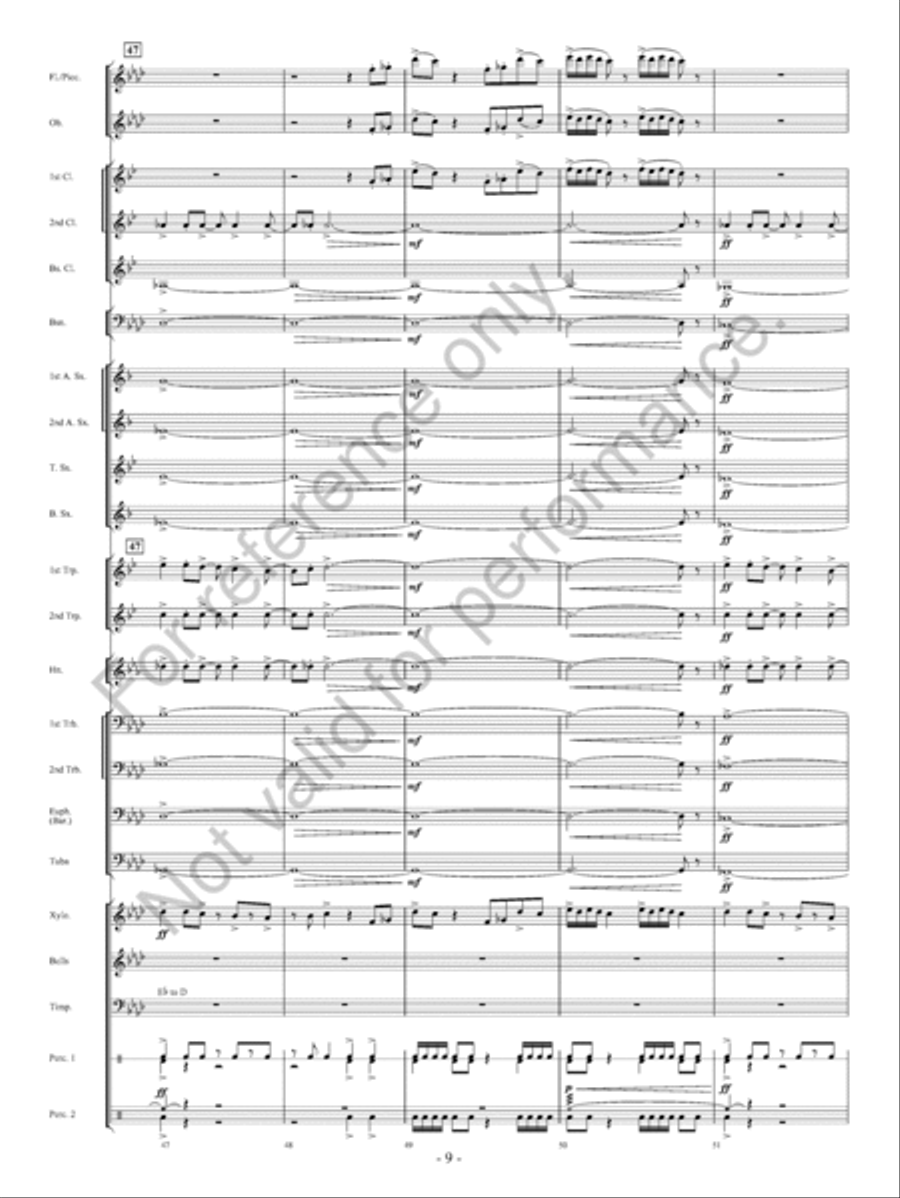 On The Banks… Concert Band scores gallery preview page 10
