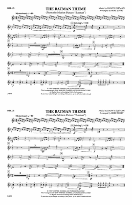 Book cover for The Batman Theme (from Batman): Bells