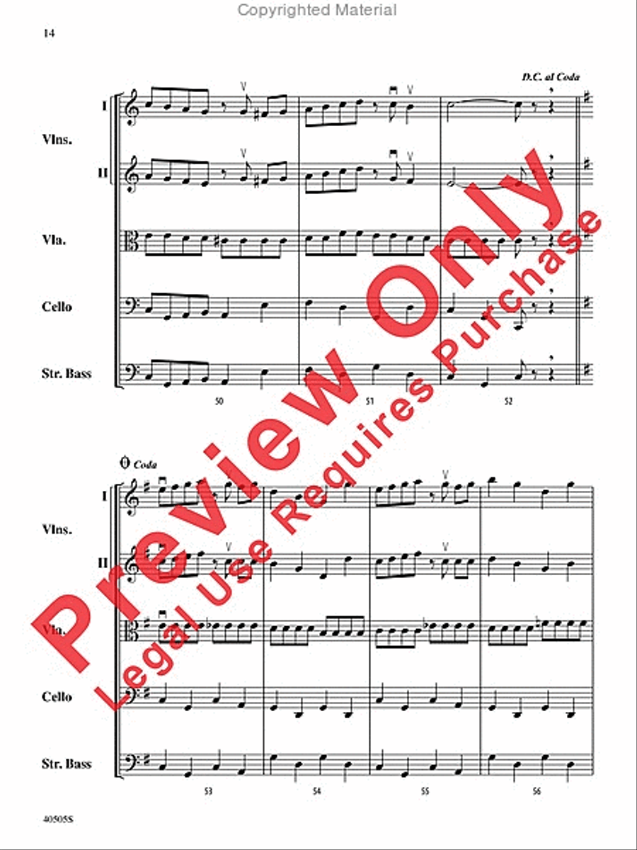 A Fiddler's Fancy String Orchestra scores gallery preview page 14