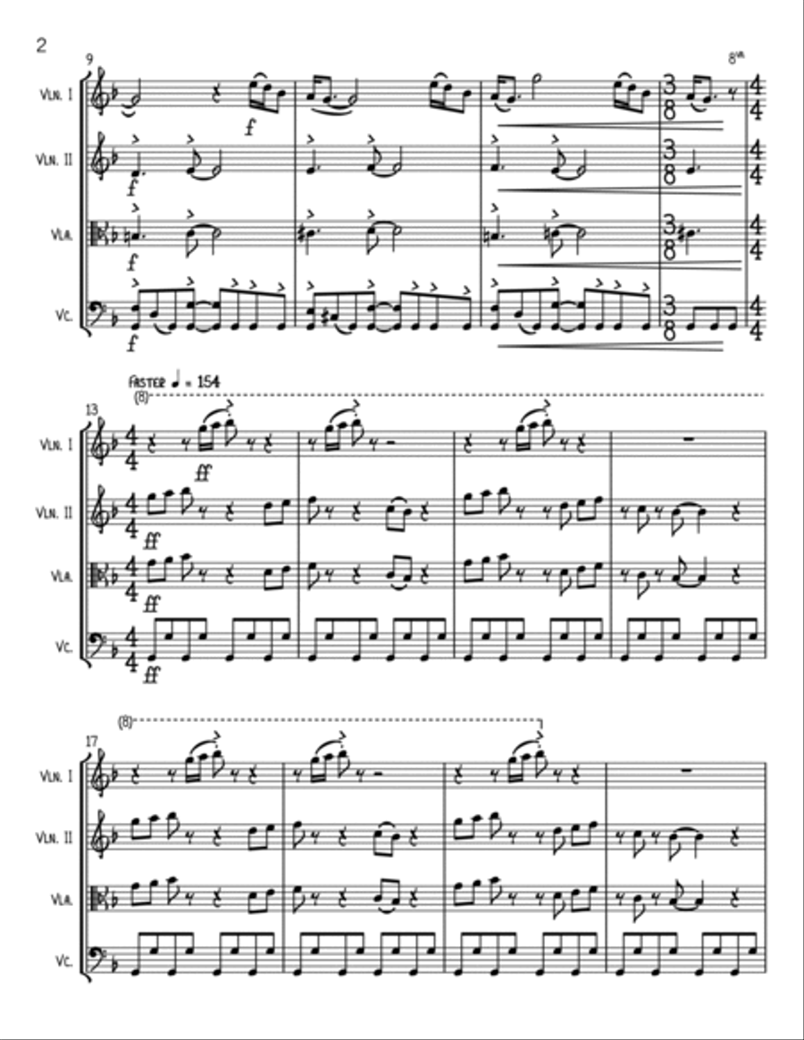 Live And Let Die Live And Let Die String Quartet scores gallery preview page 2