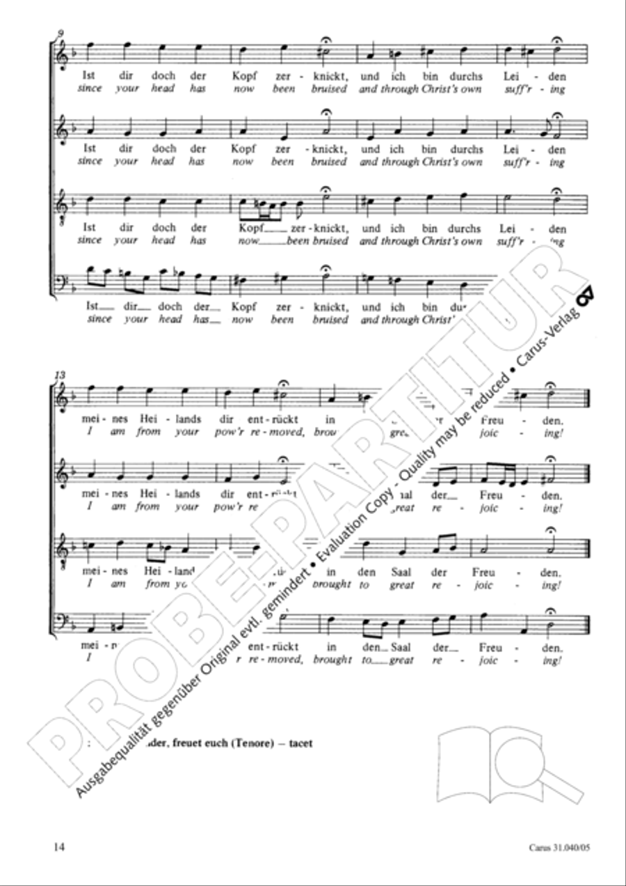 Christ was manifested for this purpose (Dazu ist erschienen der Sohn Gottes) ATB scores gallery preview page 15