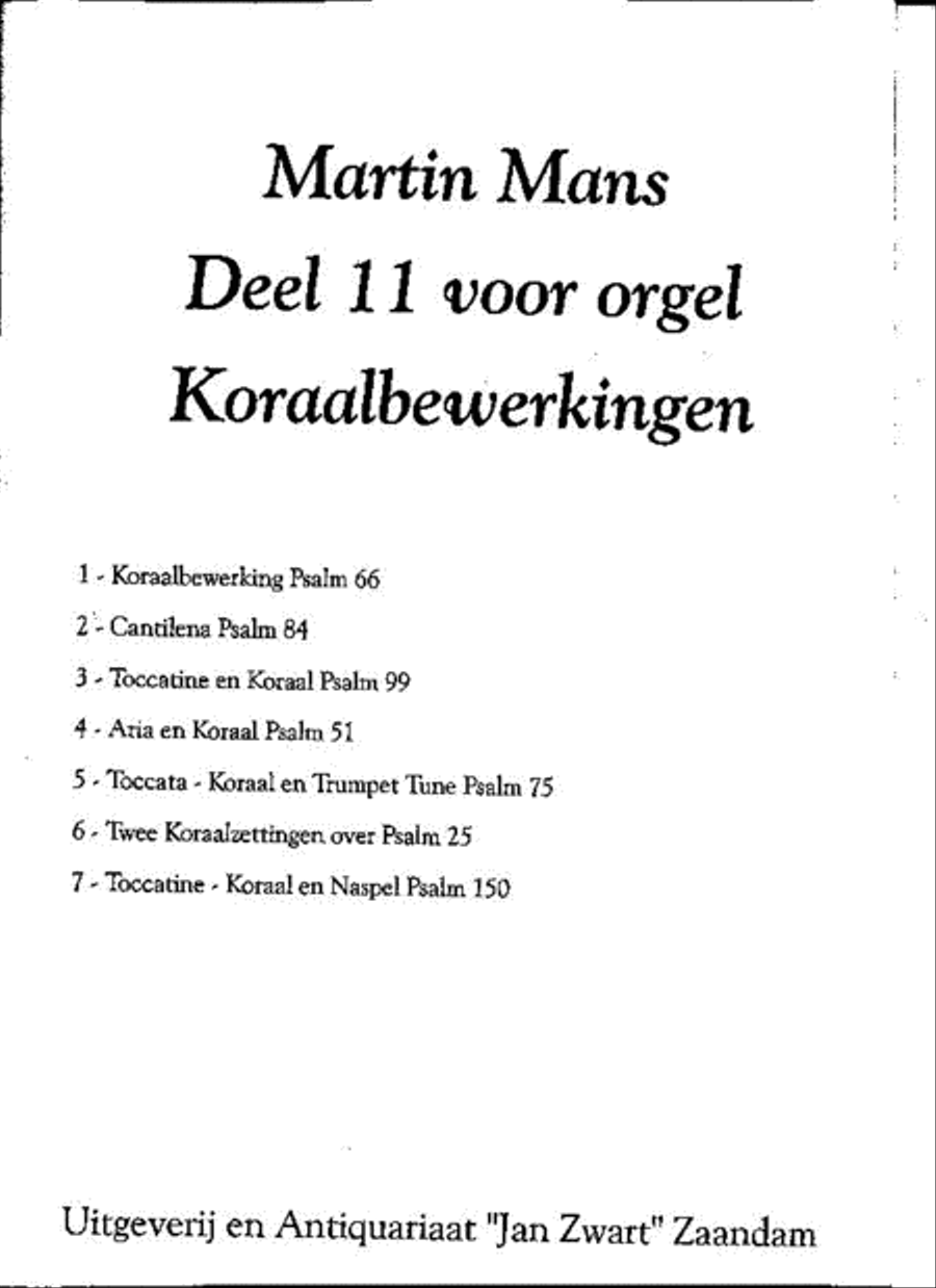 Bundel 11 Koraalbewerkingen Organ scores gallery preview page 1