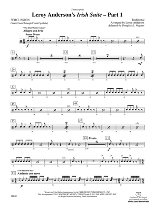 Leroy Anderson's Irish Suite, Part 1 (Themes from): 1st Percussion