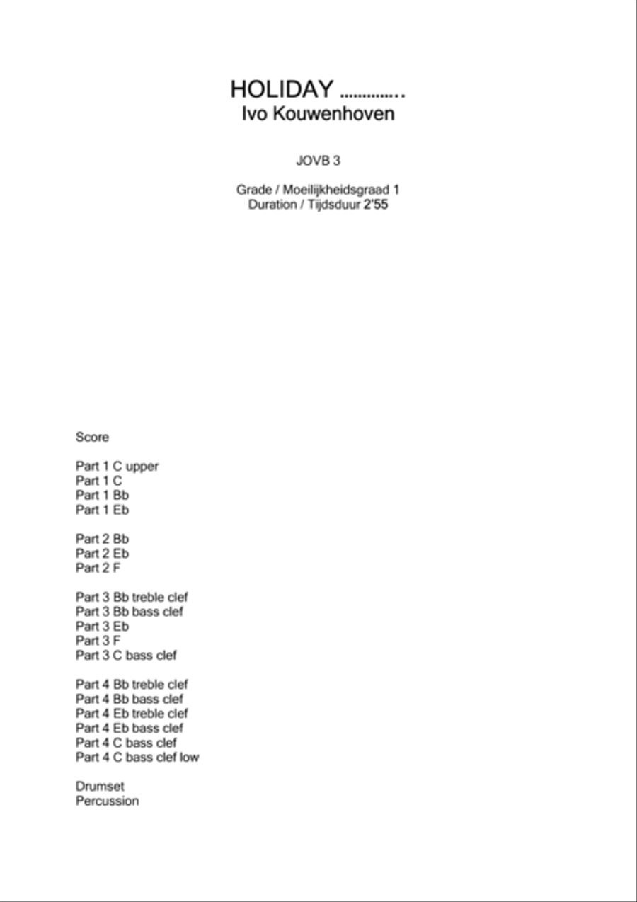 Holiday ... Brass Band scores gallery preview page 2