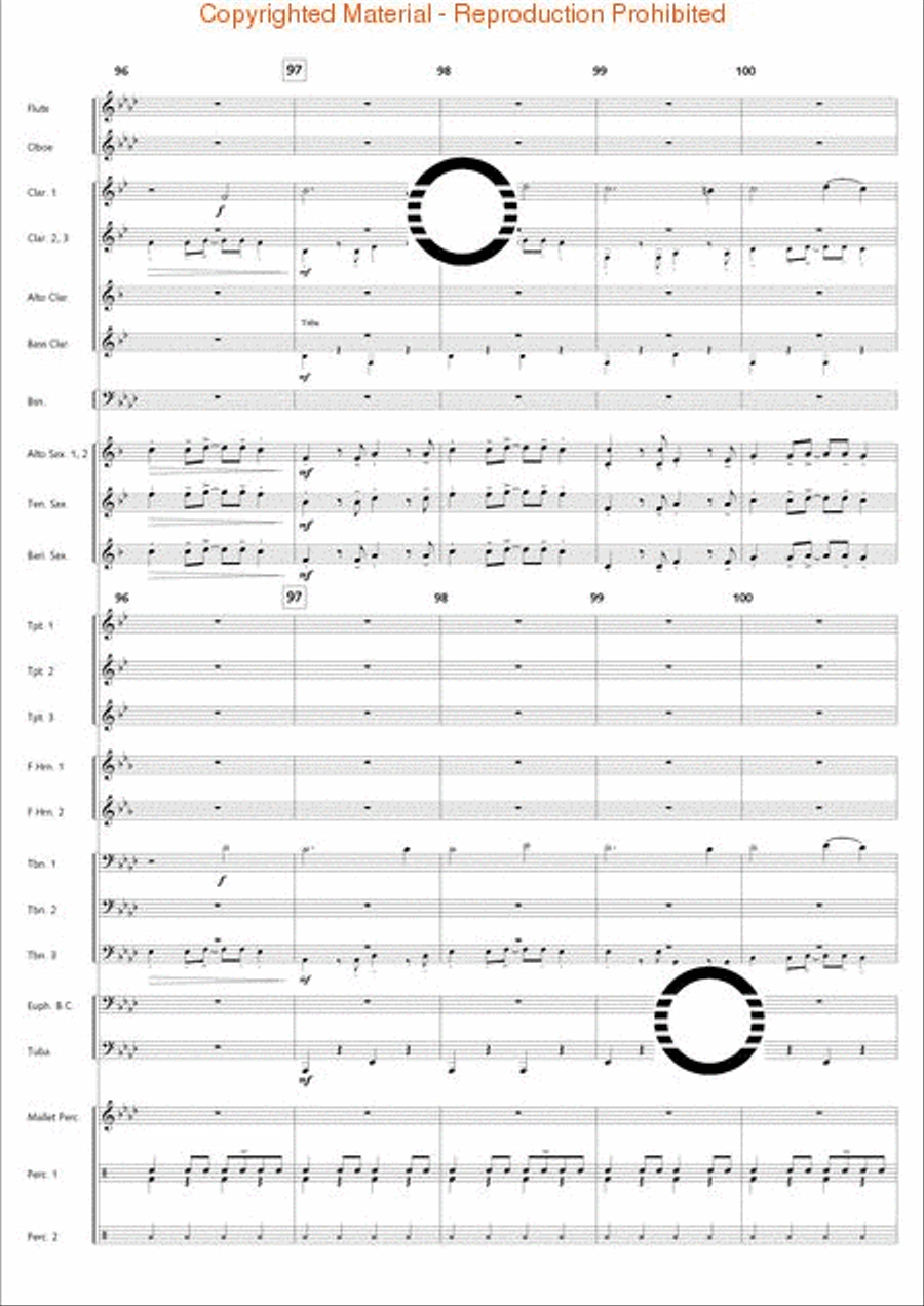Holiday Jambalaya Concert Band scores gallery preview page 21