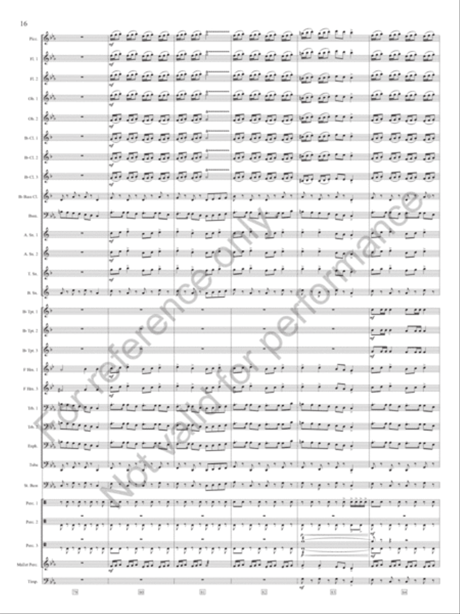 Slavonic Chorale And Dance Concert Band scores gallery preview page 17