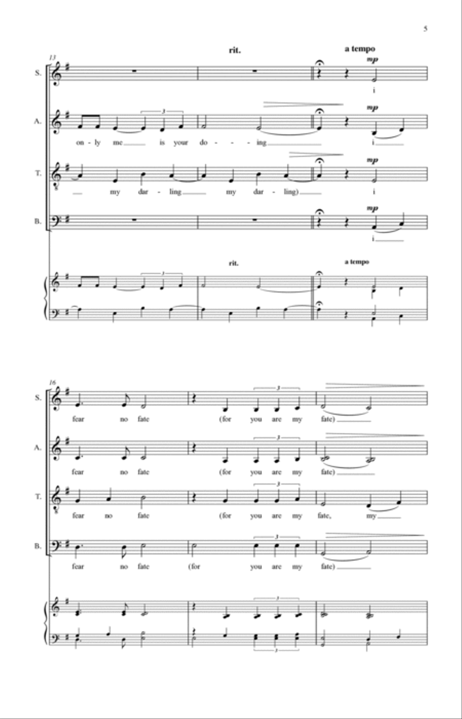 i carry your heart 4-Part scores gallery preview page 3