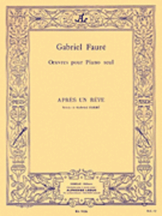 Book cover for Apres Un Reve Op.7, No.1 (piano Solo)