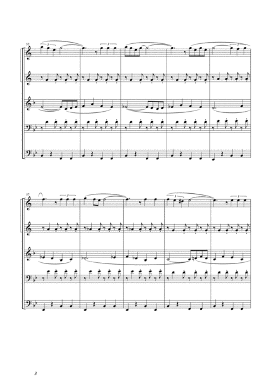 Can't Take My Eyes Off Of You Brass Ensemble scores gallery preview page 6