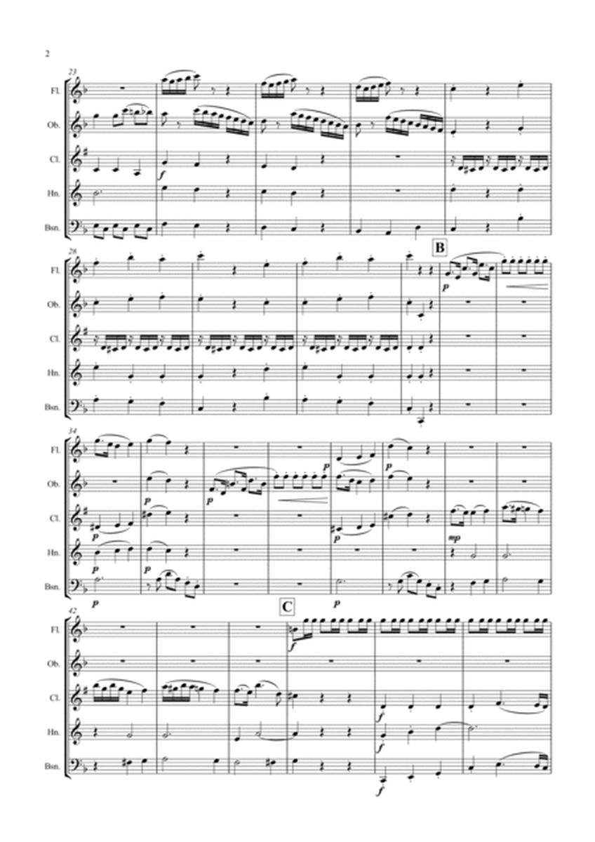 Mozart: Piano Sonata No.19 K547a - wind quintet image number null