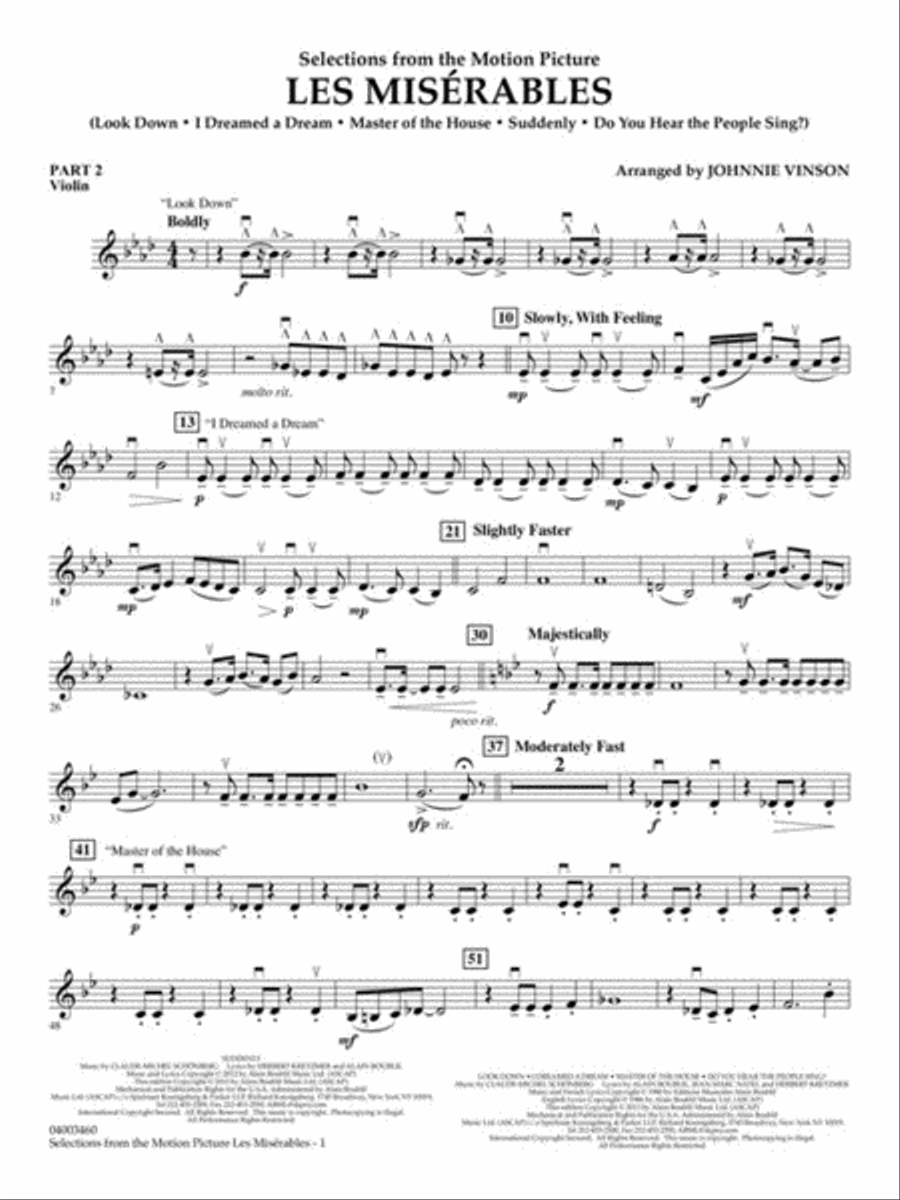 Les Misérables (Selections from the Motion Picture) Concert Band scores gallery preview page 6