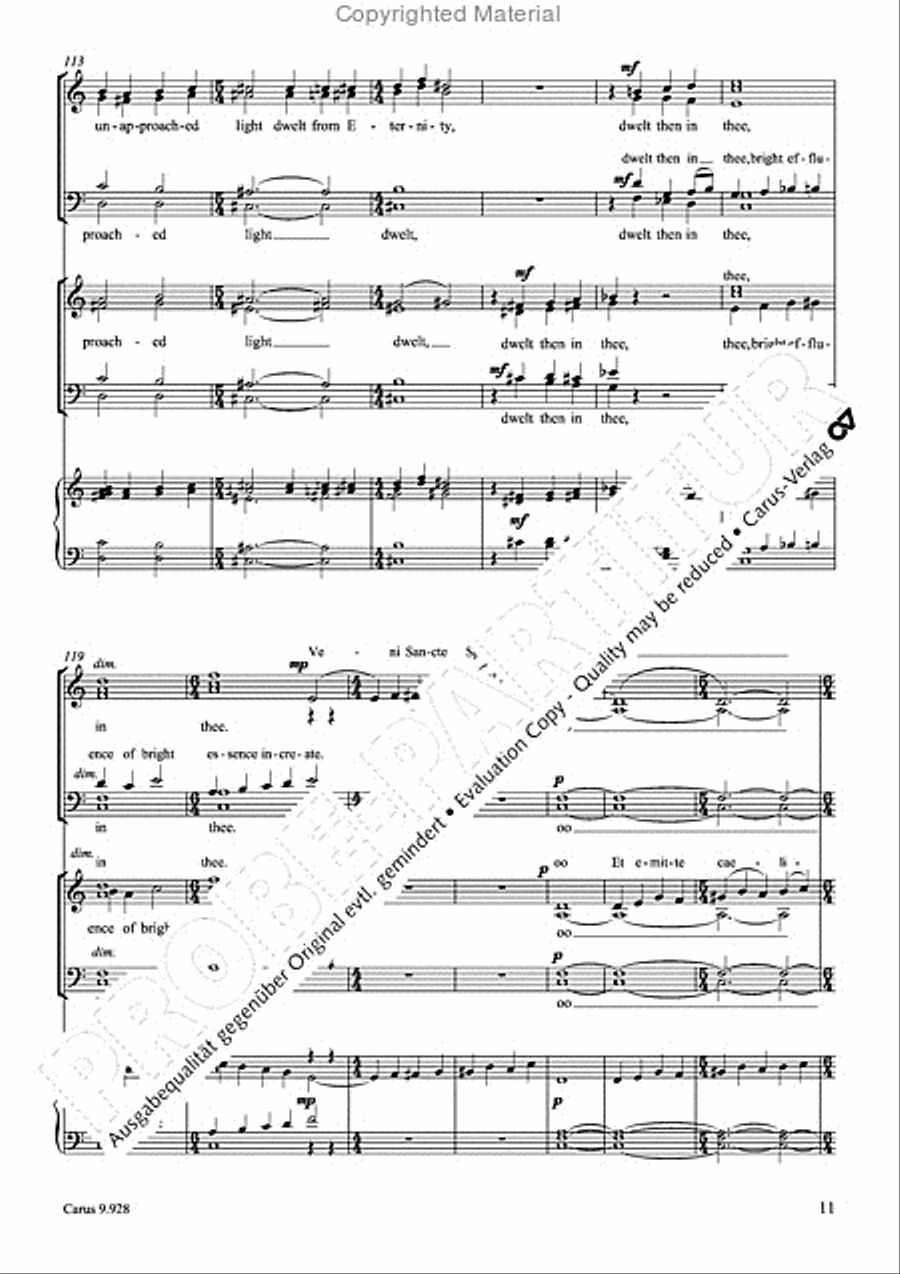 Hail Holy Light 4-Part scores gallery preview page 12
