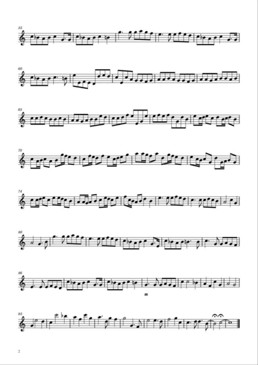 Canon in D Alto Saxophone scores gallery preview page 2