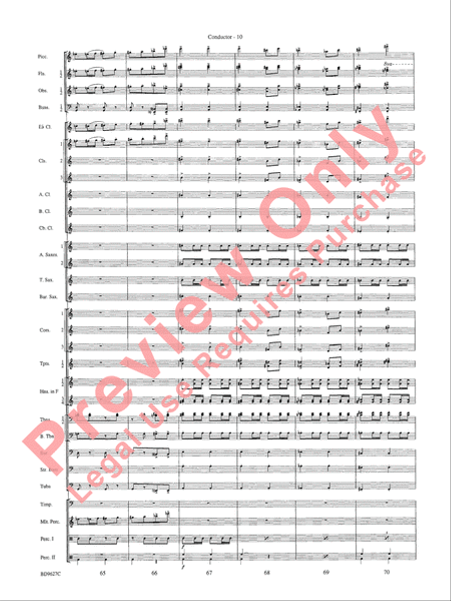 Variations on a Theme of Robert Schumann Concert Band scores gallery preview page 13
