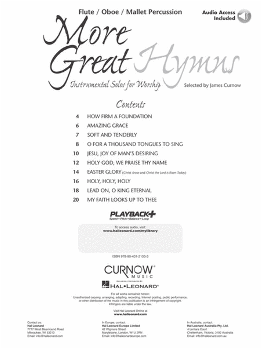 More Great Hymns (audio access included) Flute scores gallery preview page 2