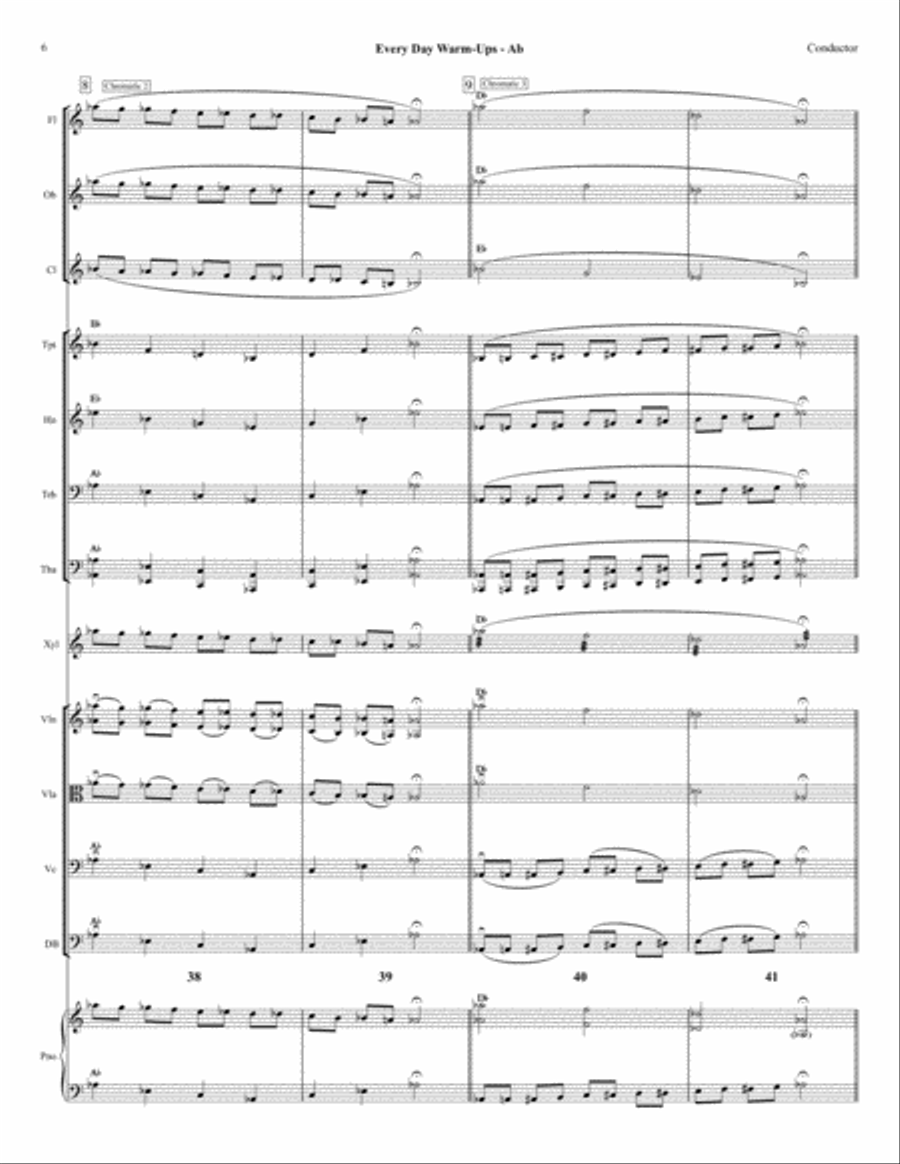 Ab - Every Day Warm-Ups for Full Orchestra Full Orchestra scores gallery preview page 6