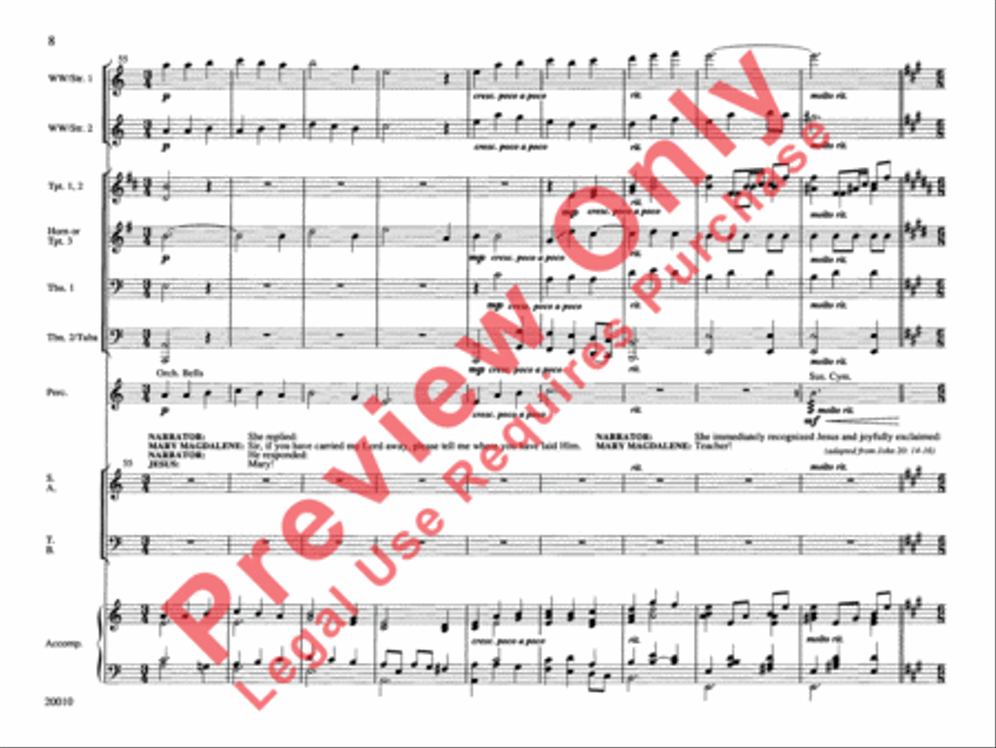He Is Risen! Choir scores gallery preview page 9